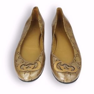 Gucci Patent GG Monogram Flats Size 7.5